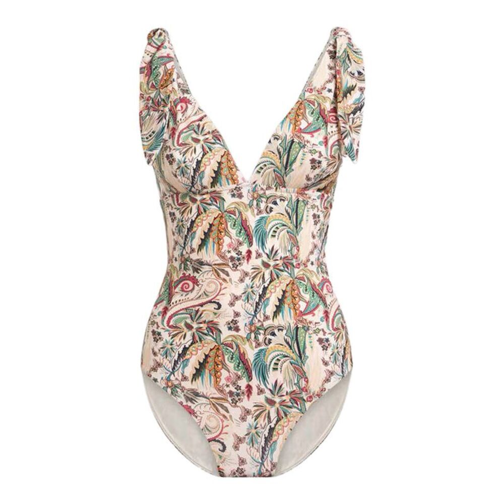 Etro Women One-Piece Swimsuit With A Paisley Foliage Pattern